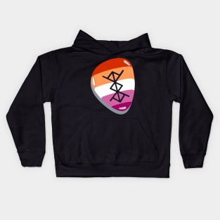 Lesbian rune Kids Hoodie